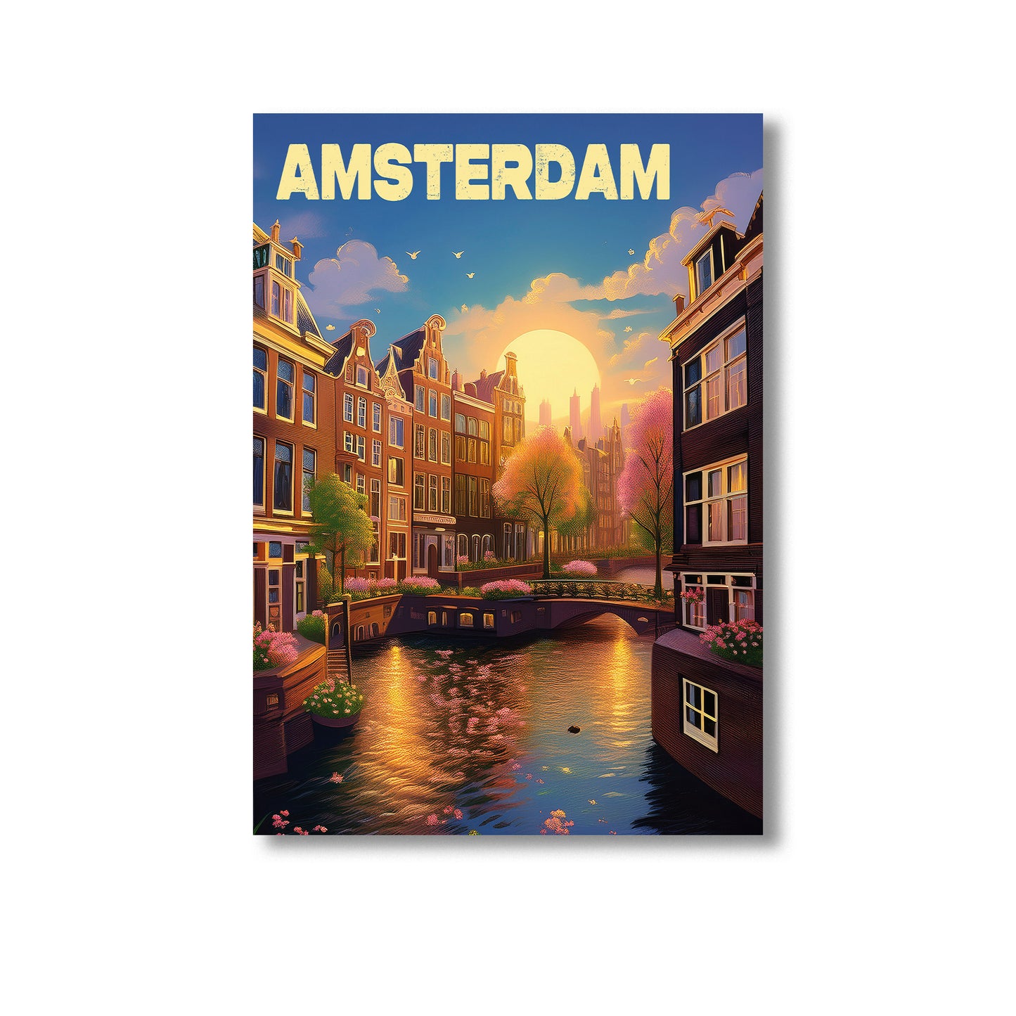 Amsterdam Wall Art Print Home decor Poster, Product