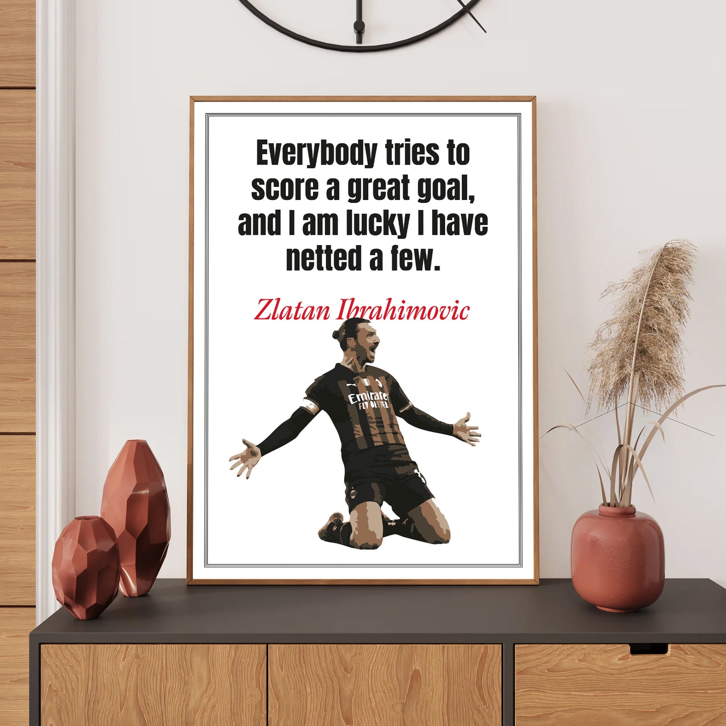 AC Milan Wall Art Print, Bedroom