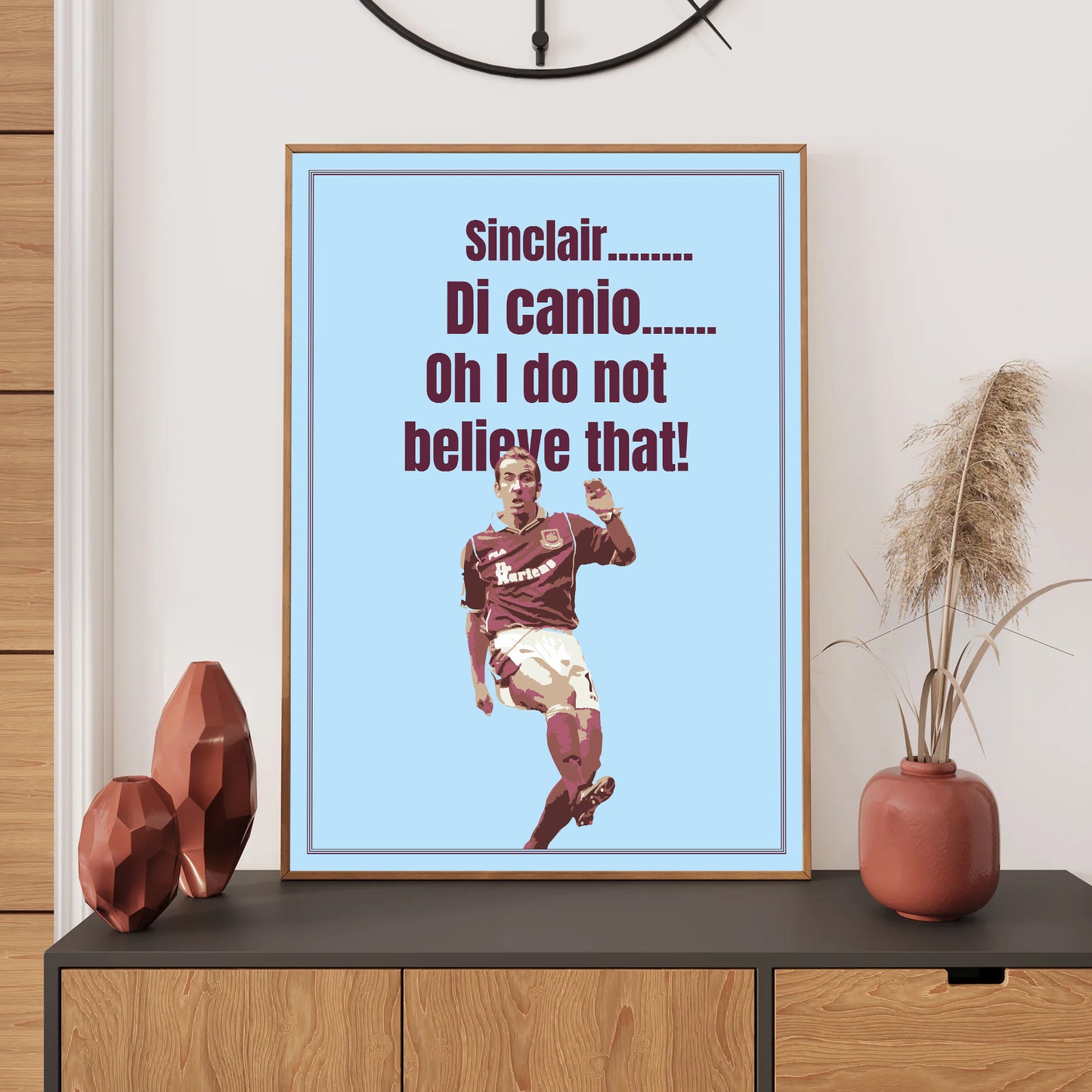Di Canio West Ham Wall Art Print, Bedroom