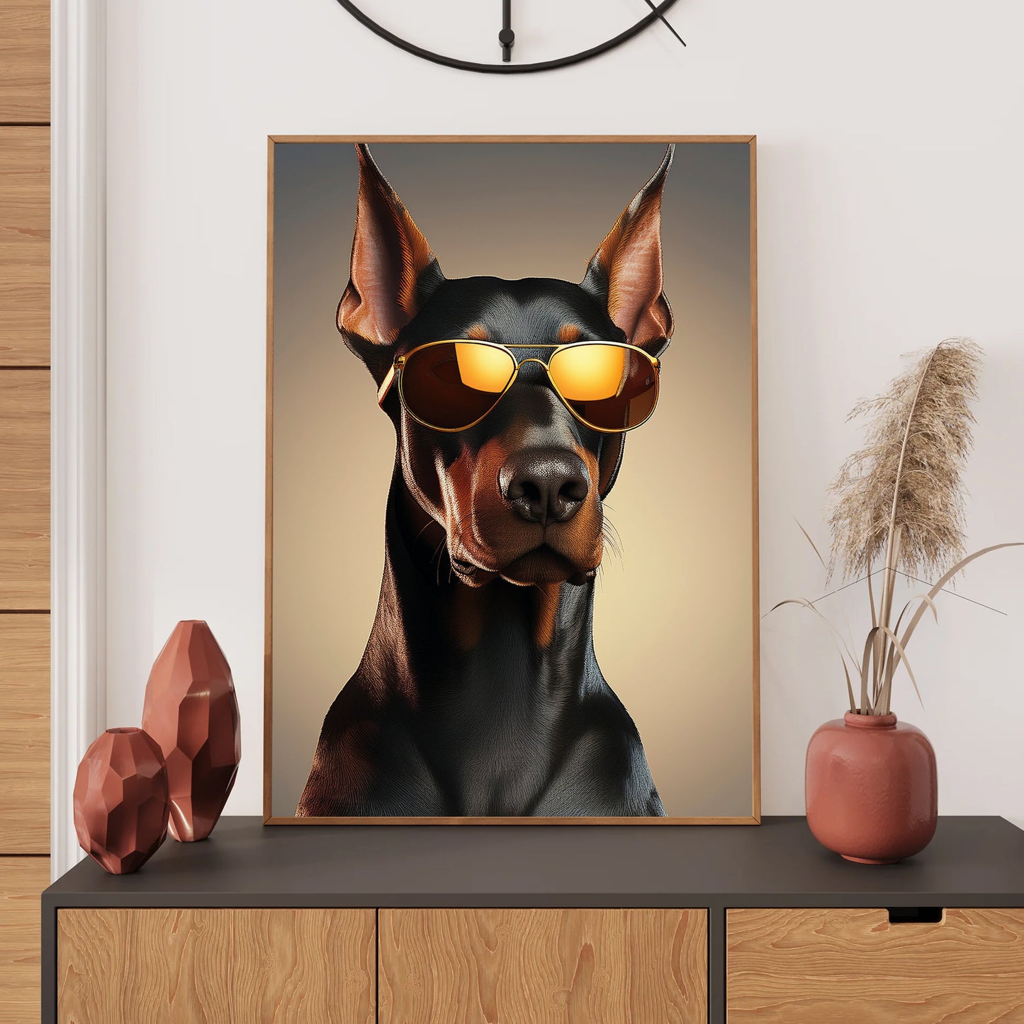 Doberman Wall Art Print, Product