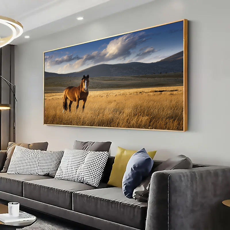 Wildlife Horse Wall Art Print Home decor Poster, Living Room