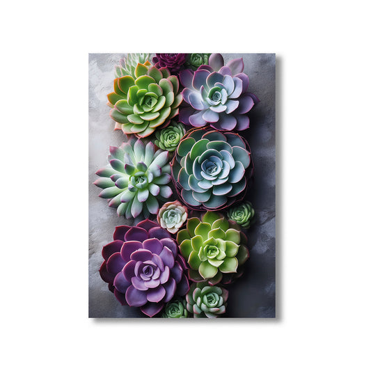 Succulent Harmony Wall Art Print – Digital Download Modern Botanical Home Decor