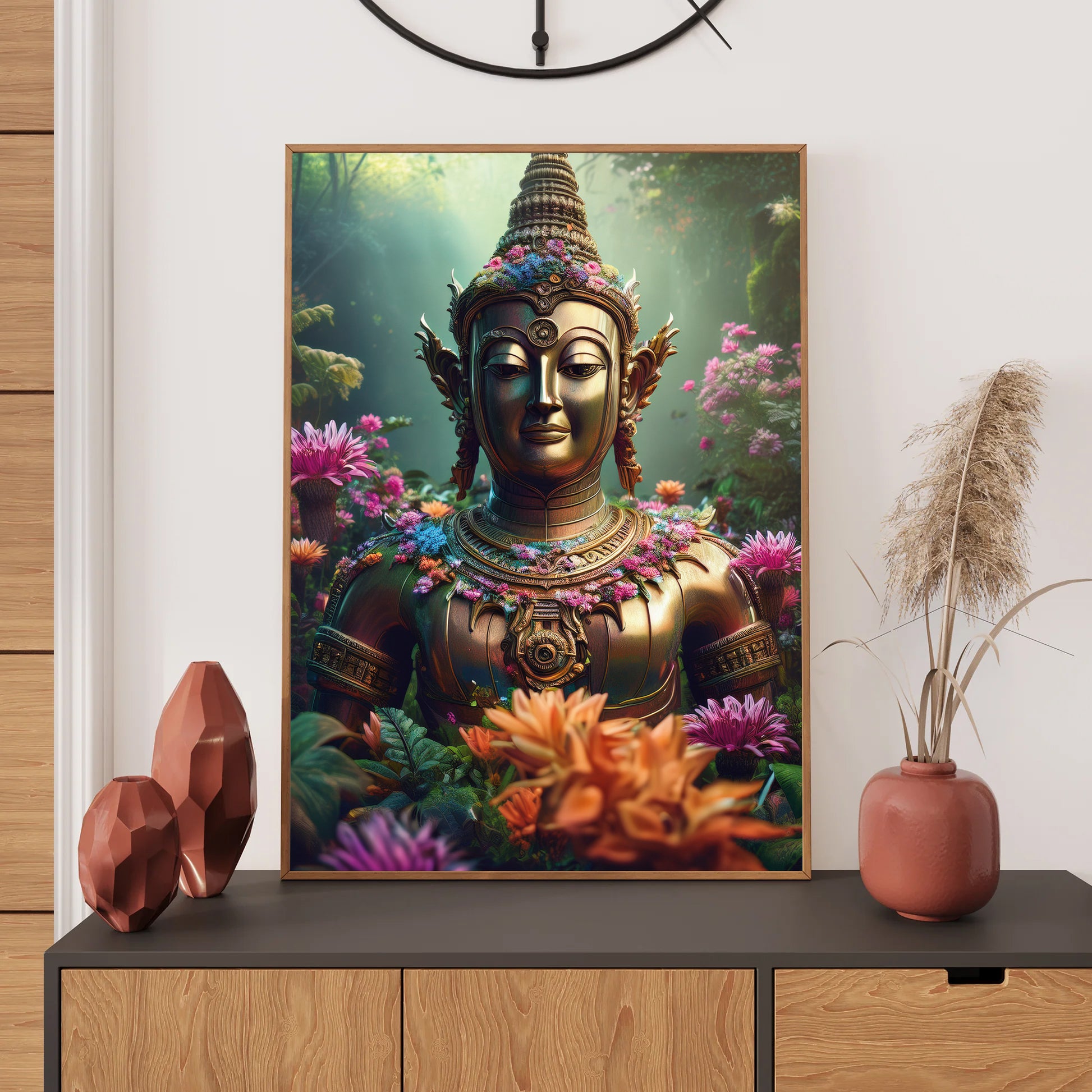 Ancient Thai Wall Art Print, Bedroom