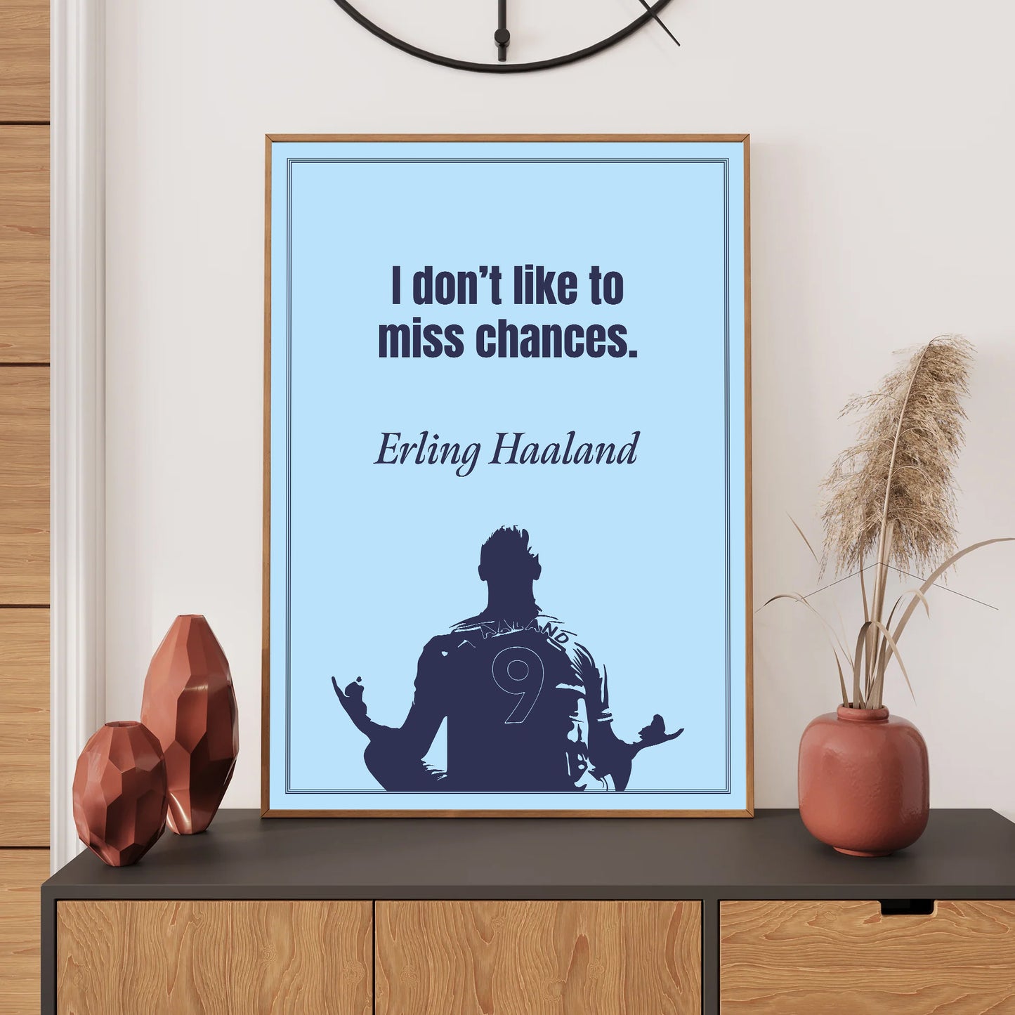 Haaland Manchester City Wall Art Print, Bedroom