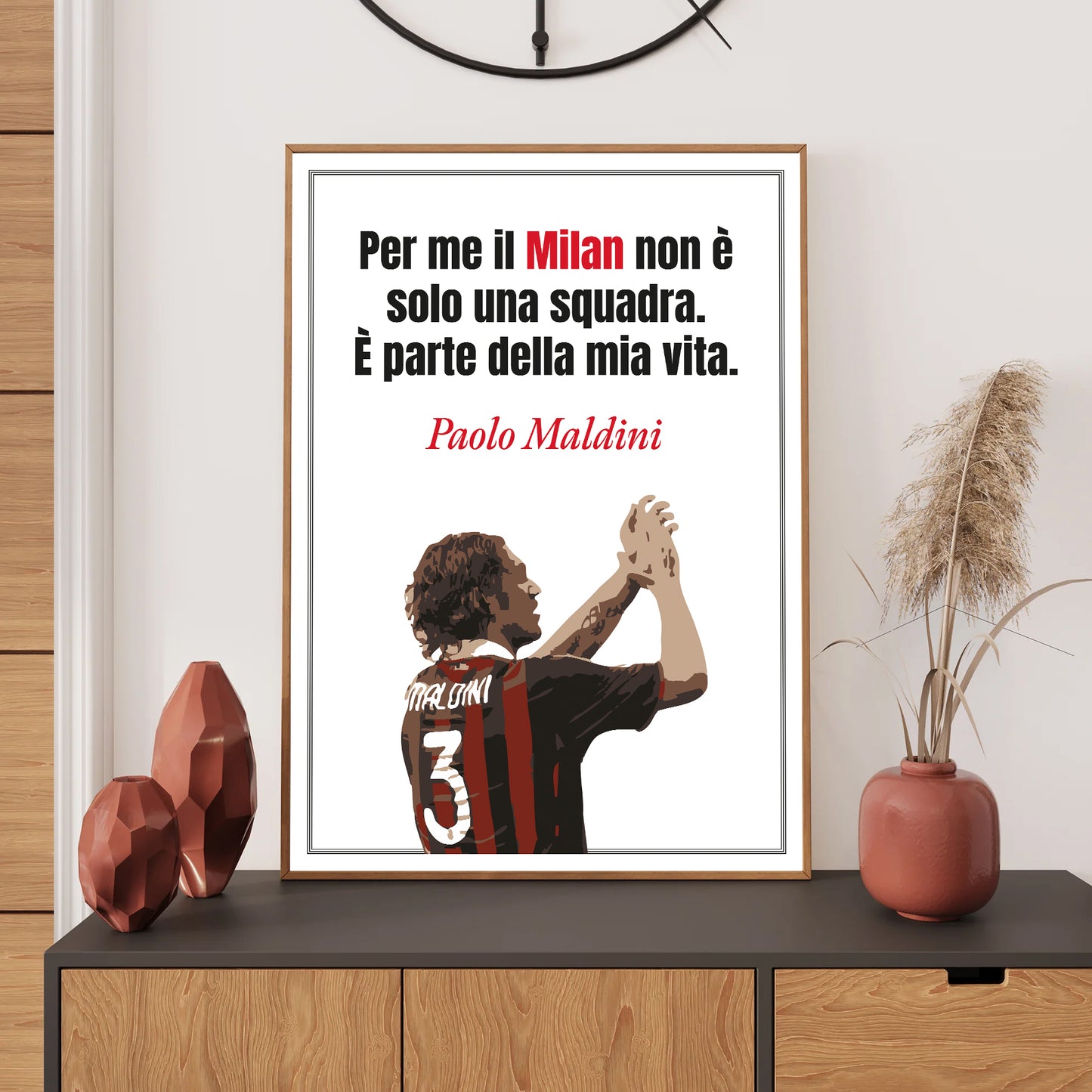 AC Milan Wall Art Print, Bedroom