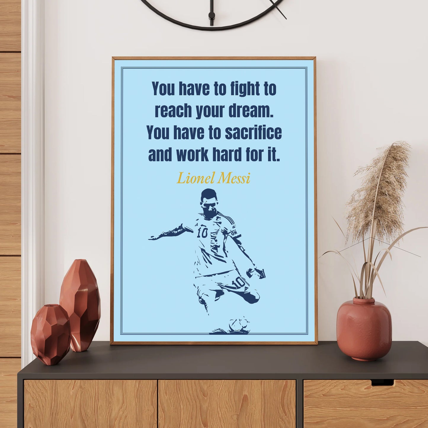 Messi Wall art Print, Bedroom