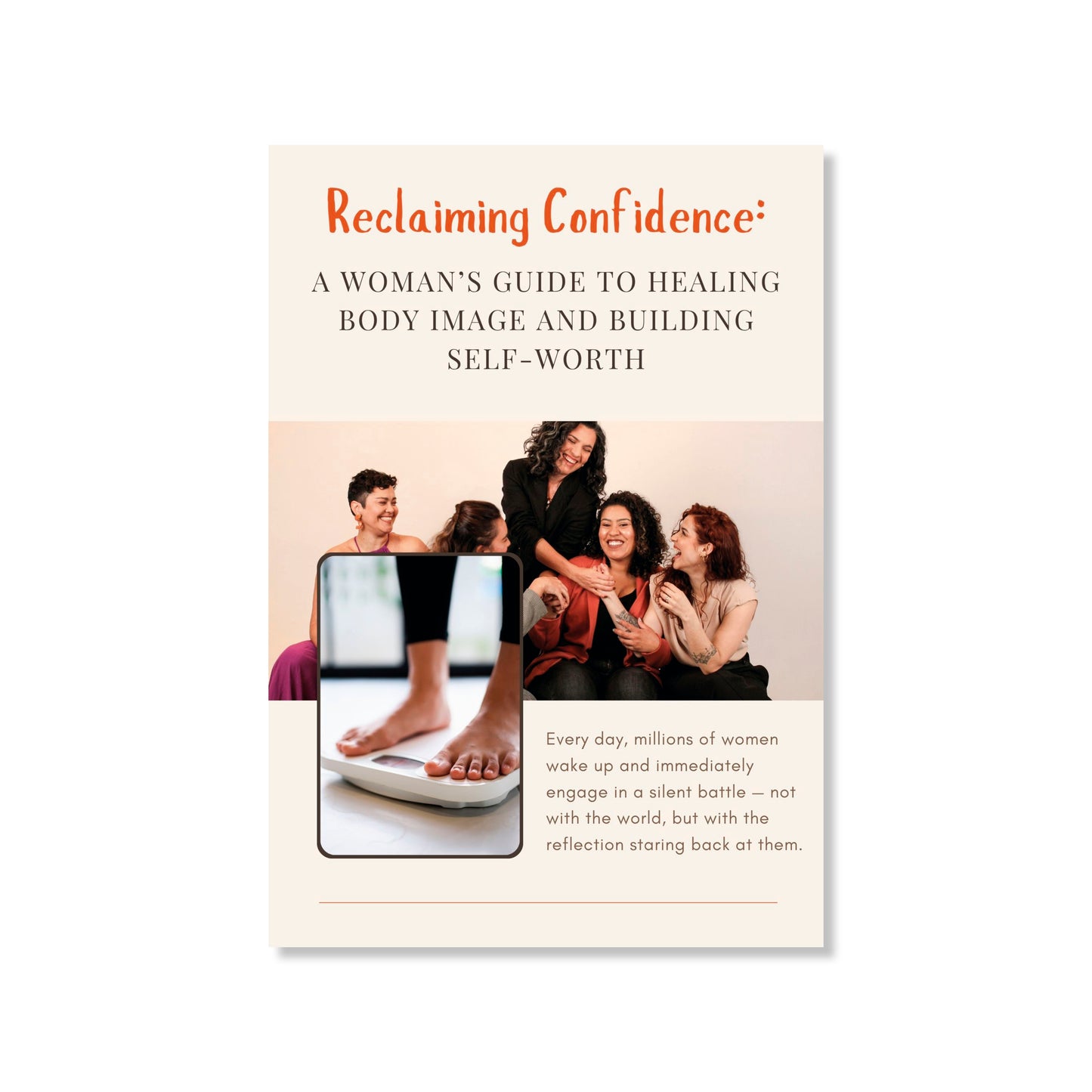 “Body Confidence and Self-Worth for Women eBook Cover — Self-Love, Mindset, and Body Image Healing Guide for Women”