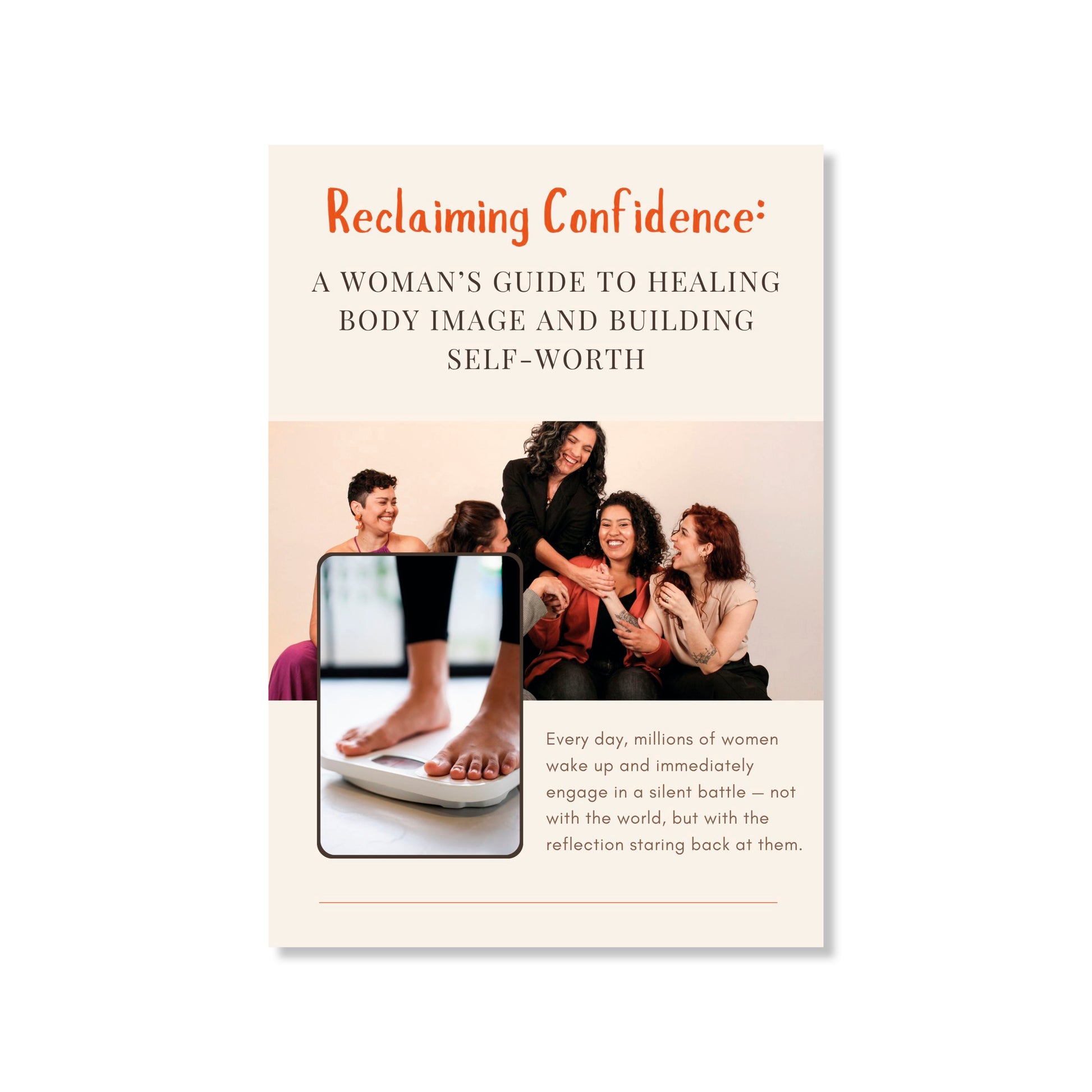“Body Confidence and Self-Worth for Women eBook Cover — Self-Love, Mindset, and Body Image Healing Guide for Women”