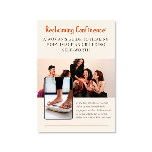 “Body Confidence and Self-Worth for Women eBook Cover — Self-Love, Mindset, and Body Image Healing Guide for Women”