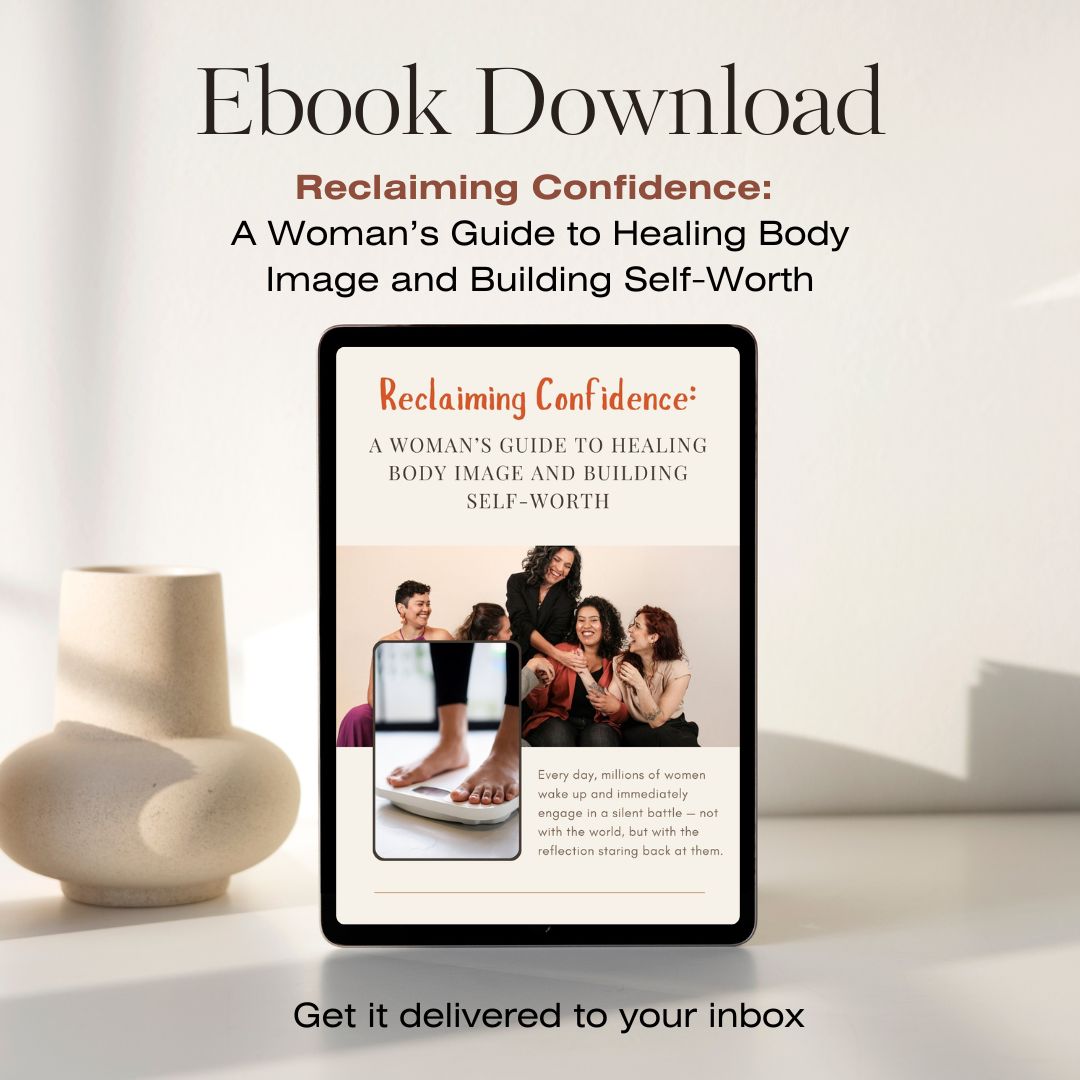 “Body Confidence and Self-Worth for Women eBook Cover — Self-Love, Mindset, and Body Image Healing Guide for Women”