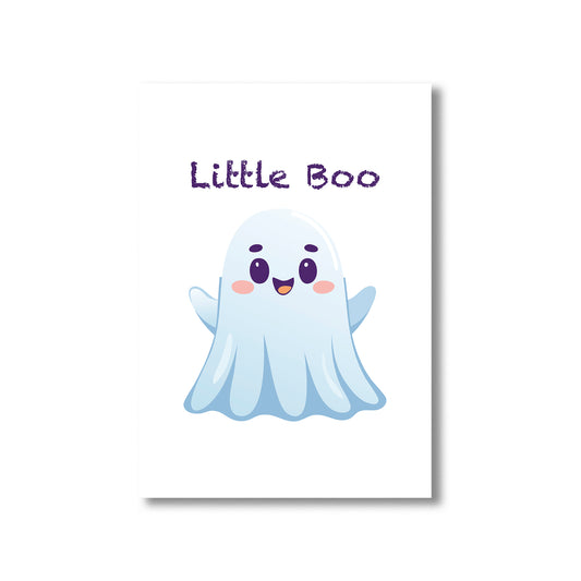 Cute Halloween ghost art printable digital poster