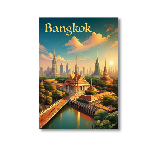 Bangkok Wall Art Print Home decor Poster, Product