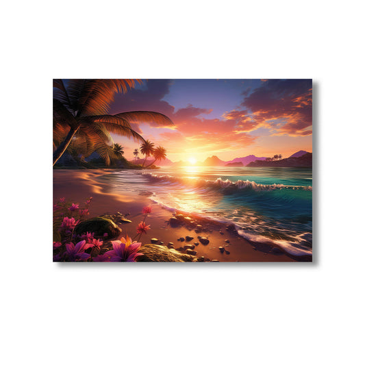 Tropical beach artwork Wall Art Print Home decor Poster, Product