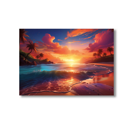 Tropical beach artwork Wall Art Print Home decor Poster, Product