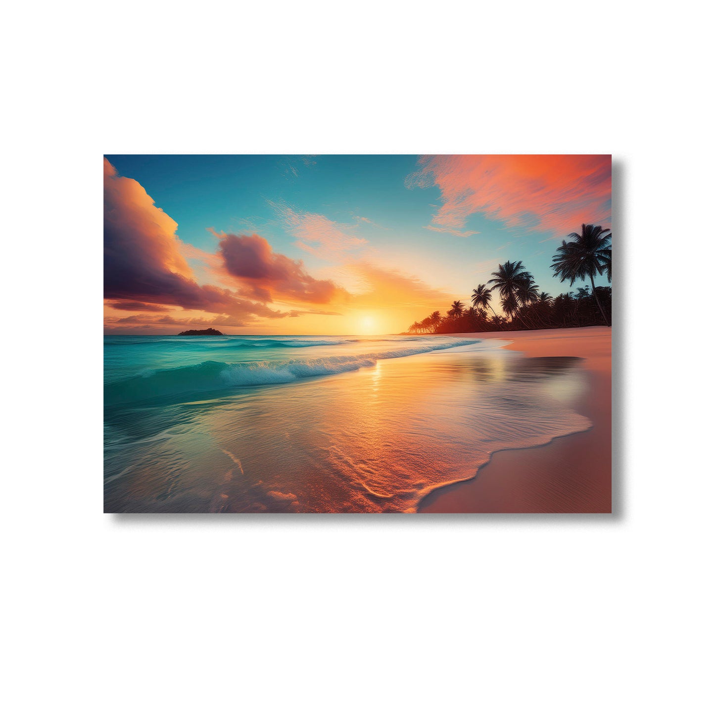 Tropical beach artwork Wall Art Print Home decor Poster, Product