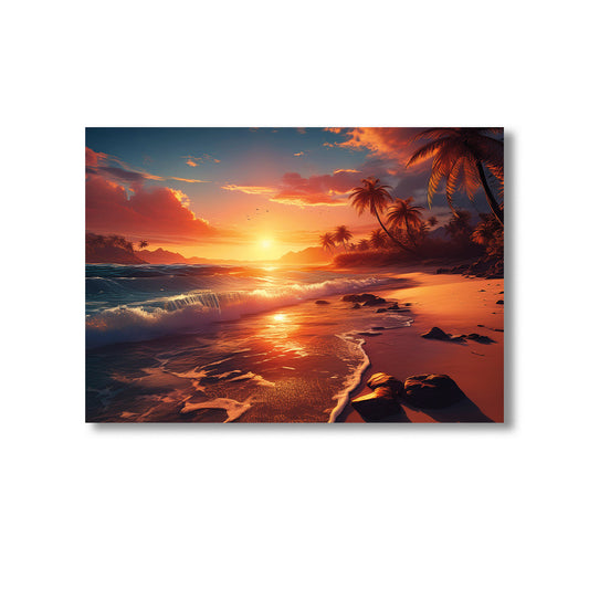 Tropical beach artwork Wall Art Print Home decor Poster, Product