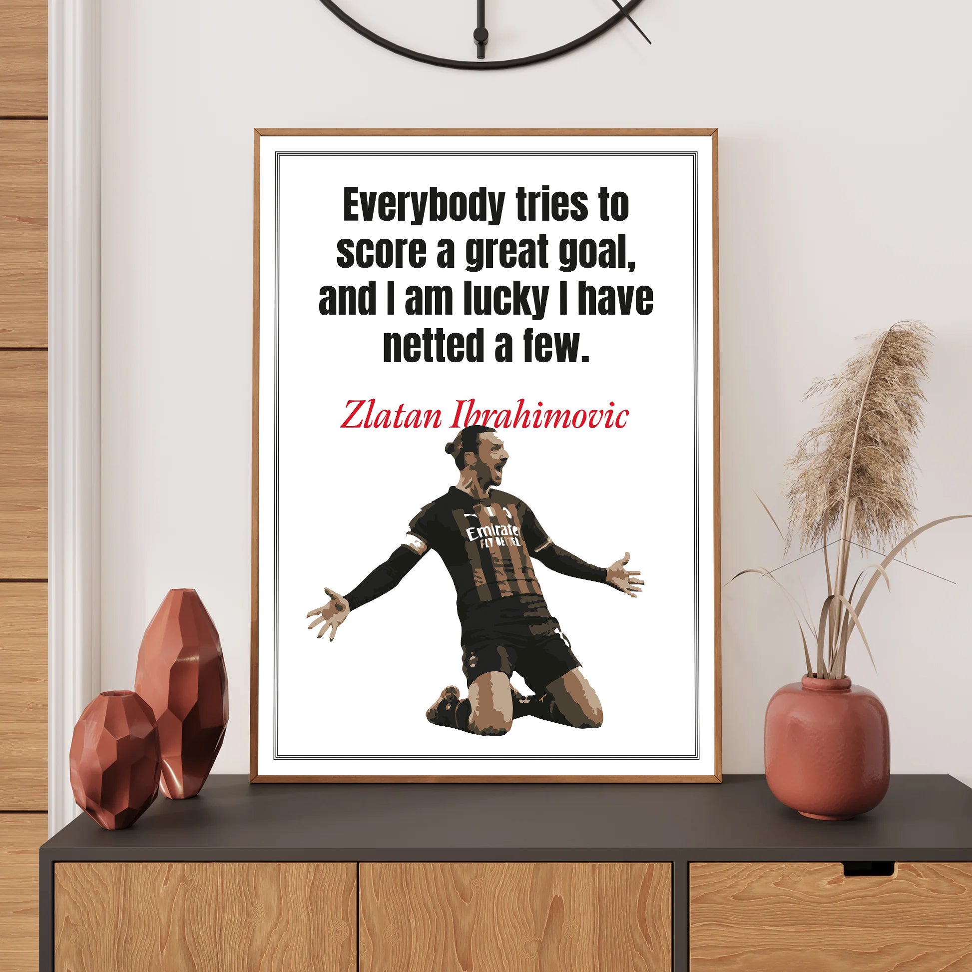 AC Milan Wall Art Print, Bedroom