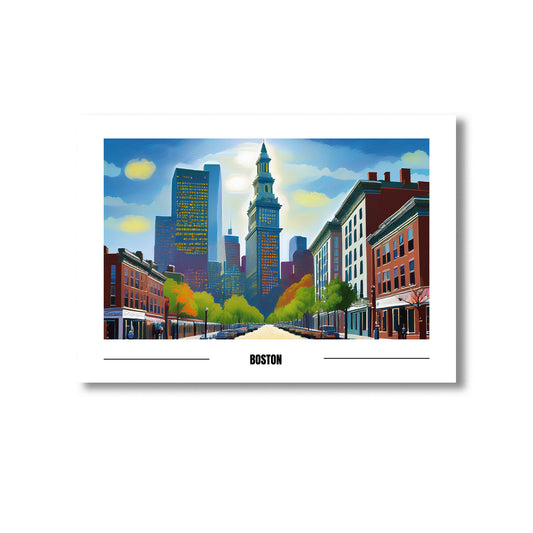 Boston Wall Art Print Home decor Poster, Product