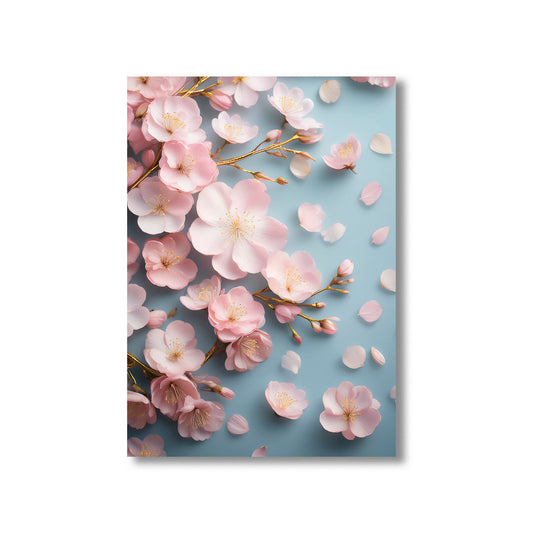 Cherry Blossom Breeze Wall Art Print – Digital Download Japanese Floral Decor