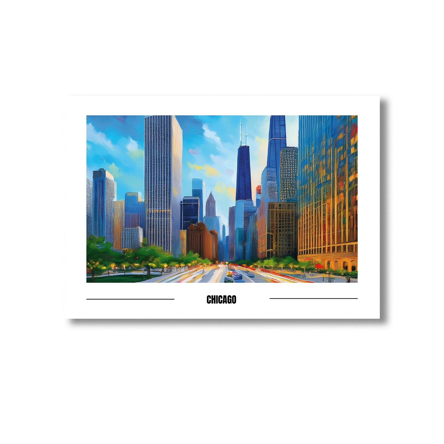 Chicago Wall Art Print Home decor Poster, Product