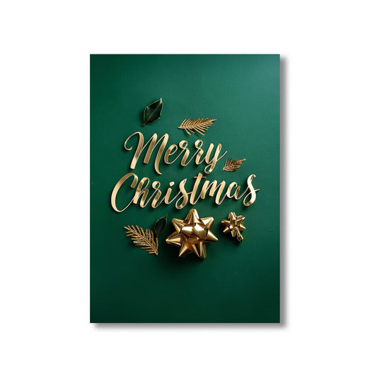Typography Christmas Card – bold festive lettering design in modern holiday style