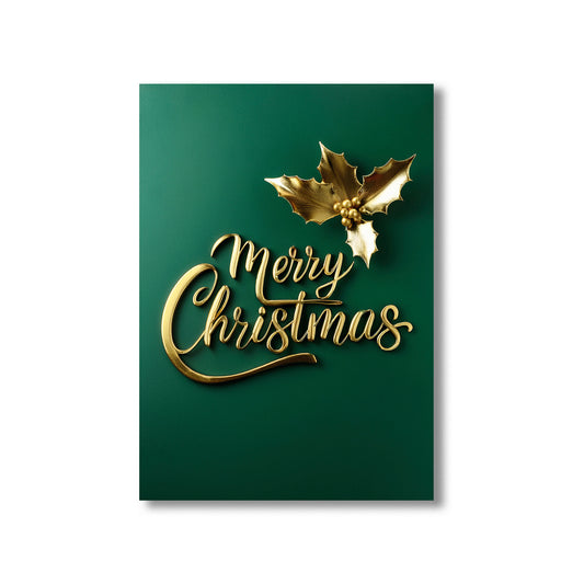 Typography Christmas Card – bold festive lettering design in modern holiday style