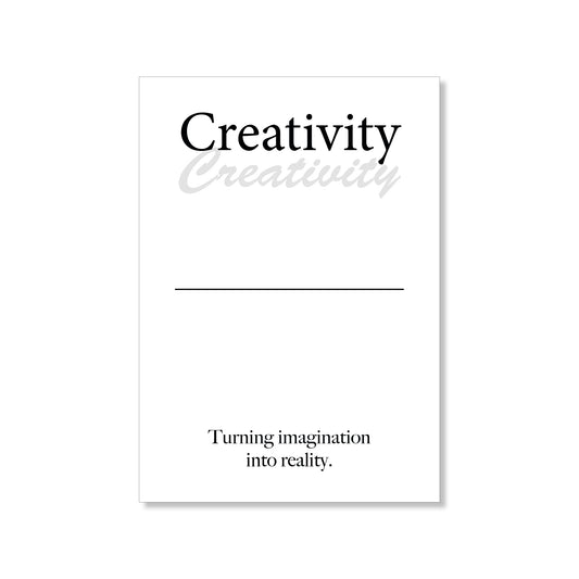 Creativity wall art digital download – printable minimalist quote for imagination and innovation