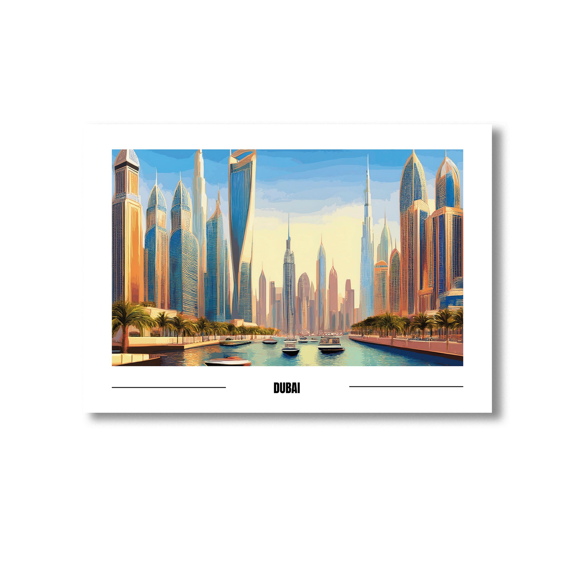 Dubai Wall Art Print Home decor Poster, Product