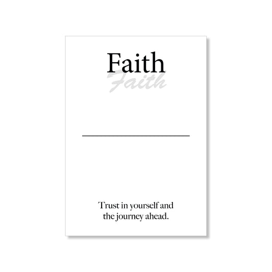 Faith wall art digital download – printable minimalist quote for hope and belief