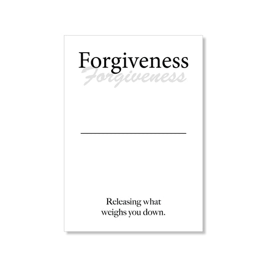 Forgiveness wall art digital download – printable minimalist quote for healing and peace