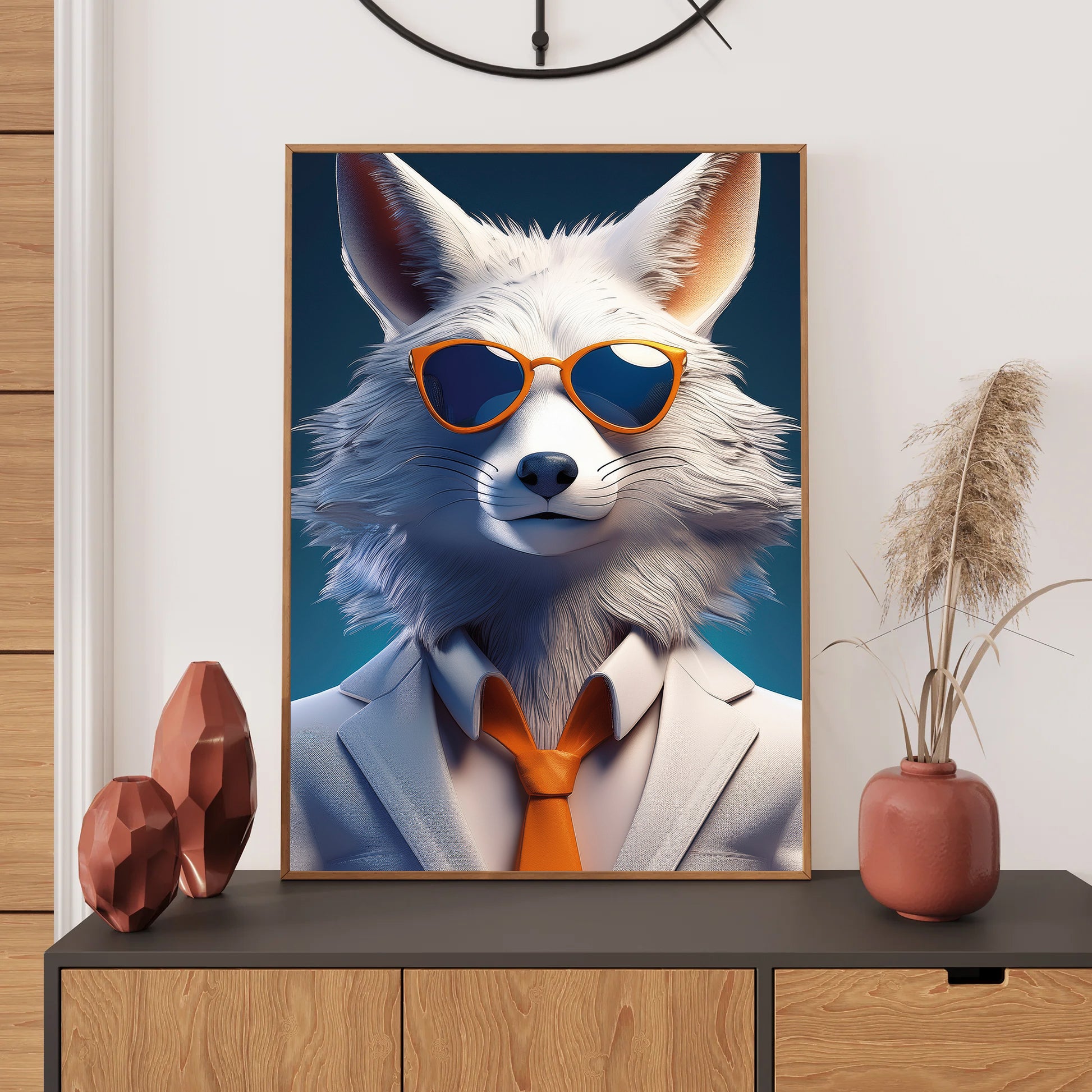  Fox Wall Art Print, Bedroom