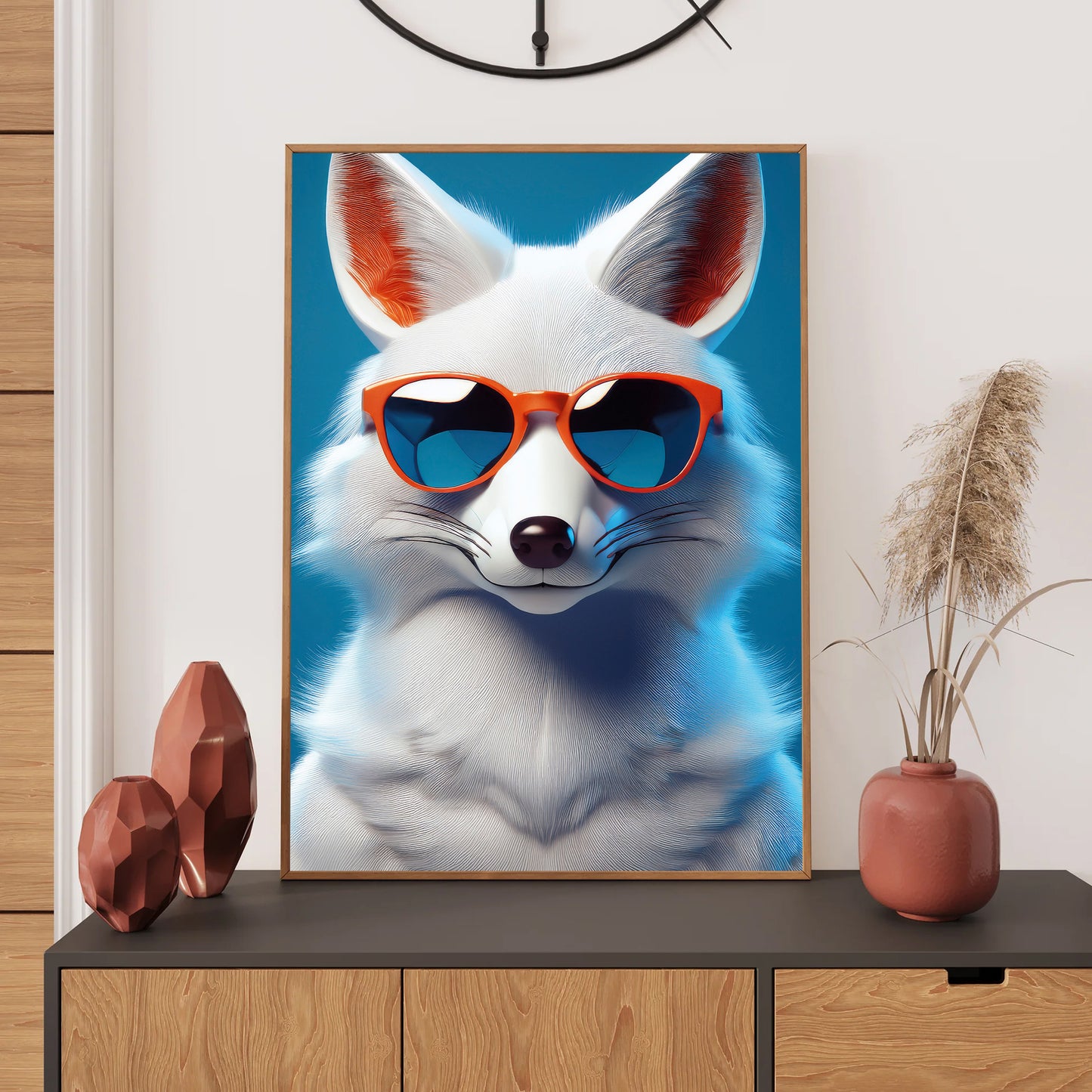 Fox Wall Art Print, Bedroom