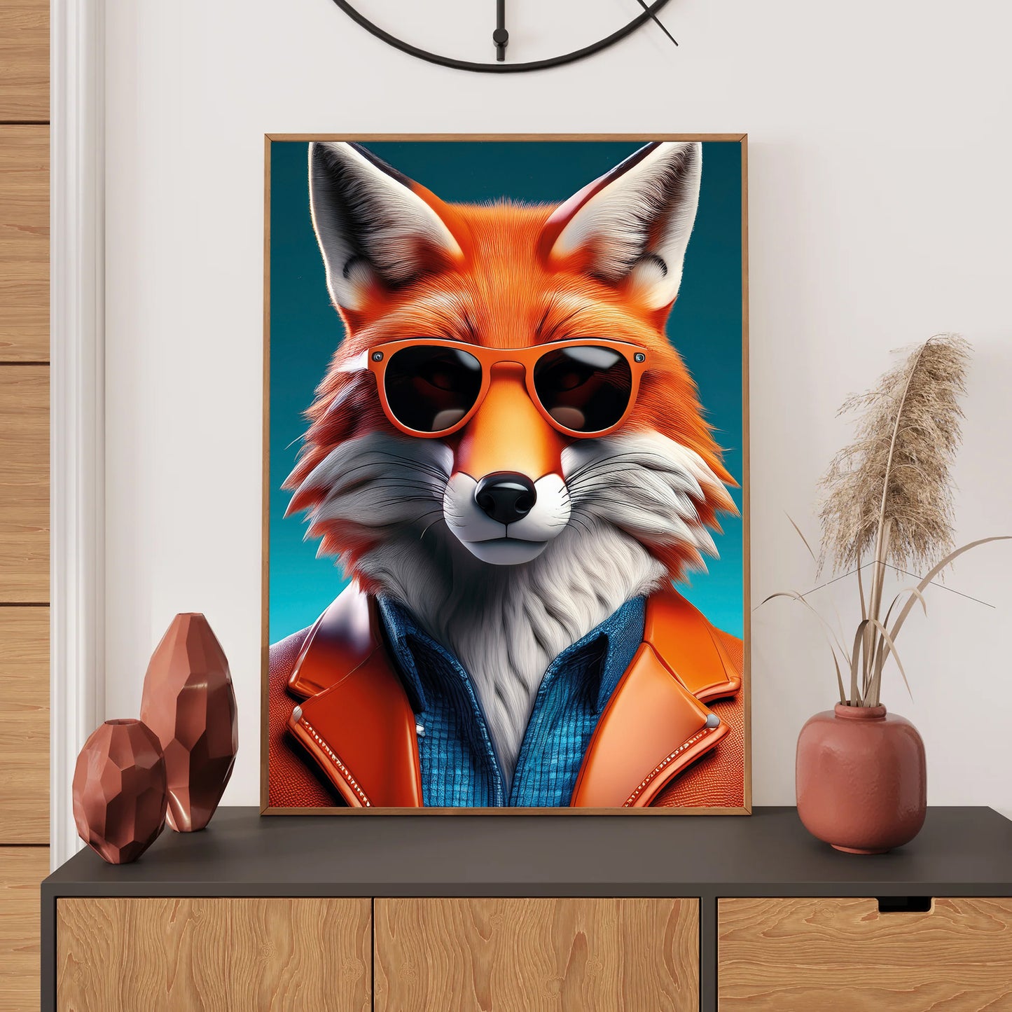 Fox Wall Art Print, Bedroom