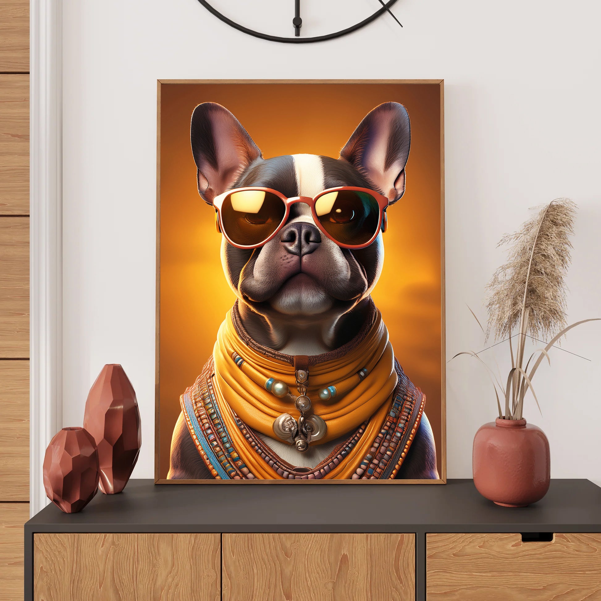 French Bulldog Wall Art, Bedroom