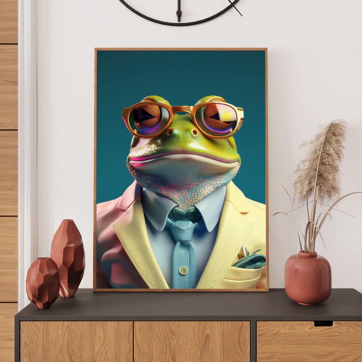 Frog Wall Art Print, Bedroom