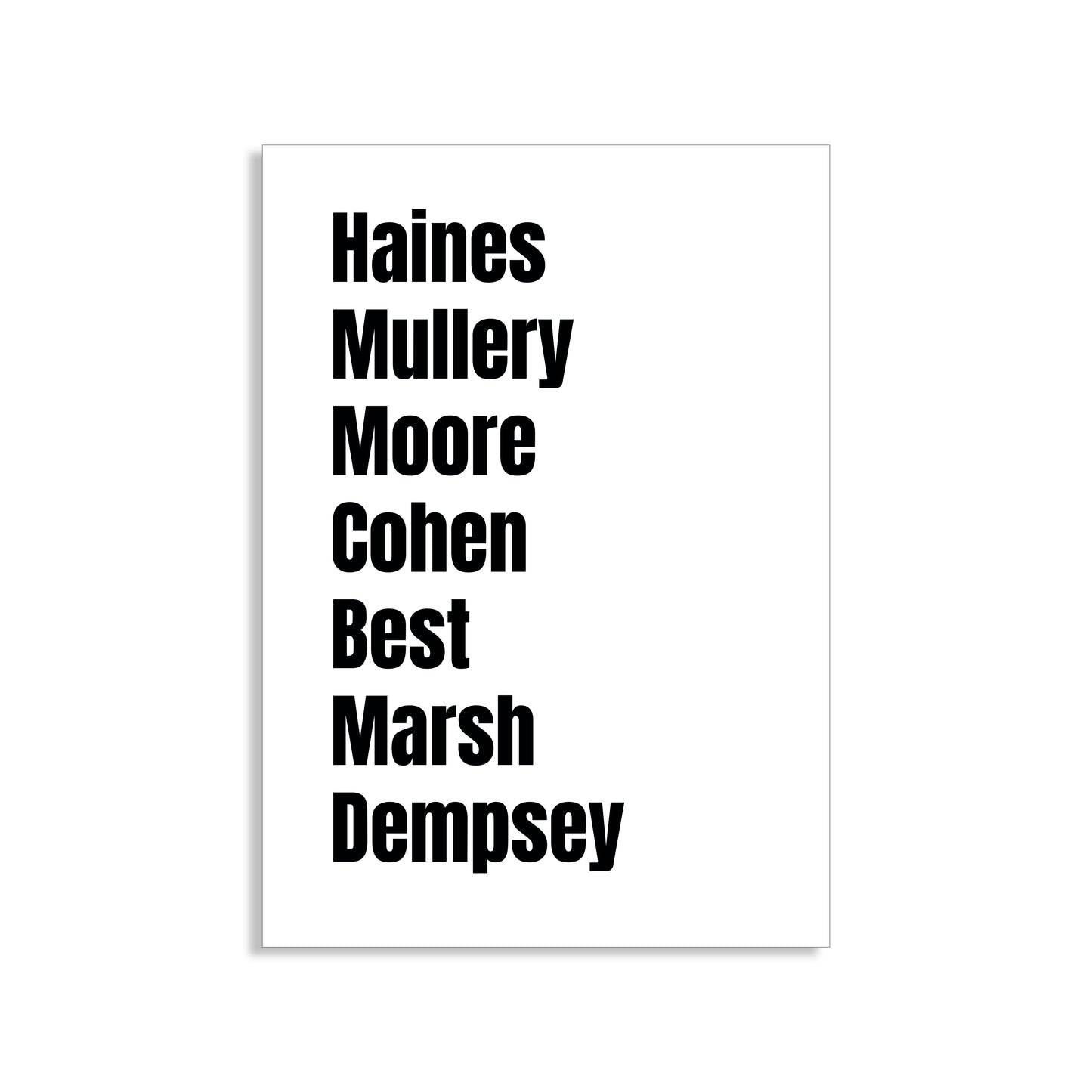 Fulham Legends Wall Art Print featuring Haines, Mullery, Moore, Cohen, Best, Marsh, and Dempsey – Digital Download PDF Football Home Decor