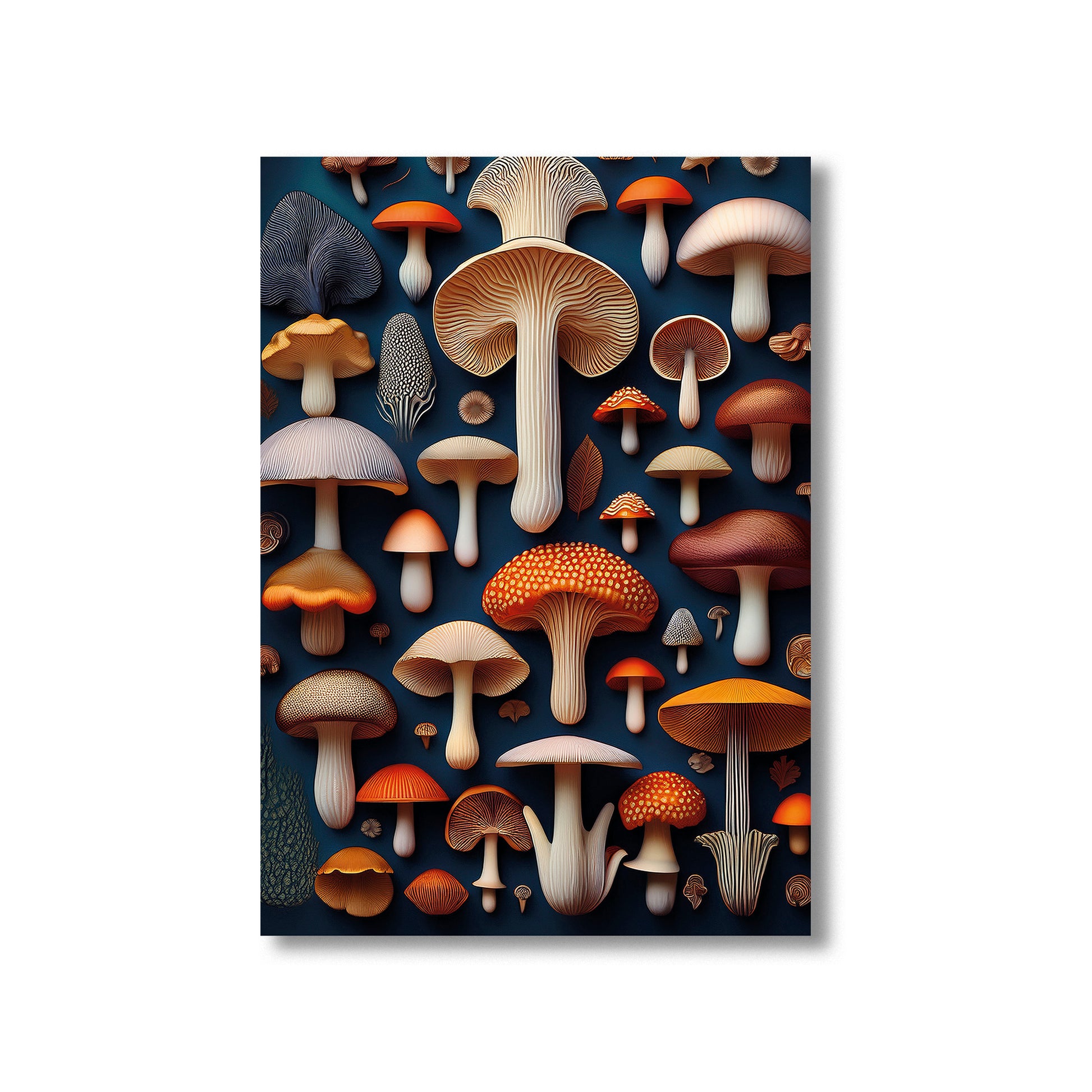 Fungi Mushroom Scientific Wall Art Print – Digital Download Nature Illustration Decor