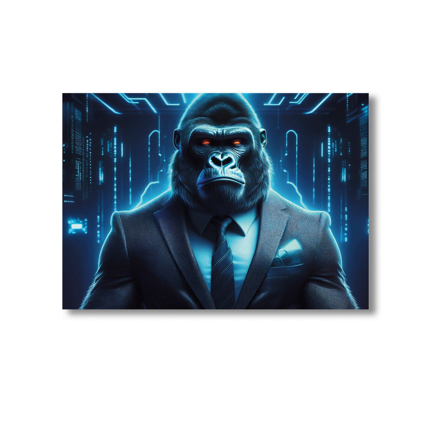 Gorilla in suit Wall Art Print Home decor Poster, Product