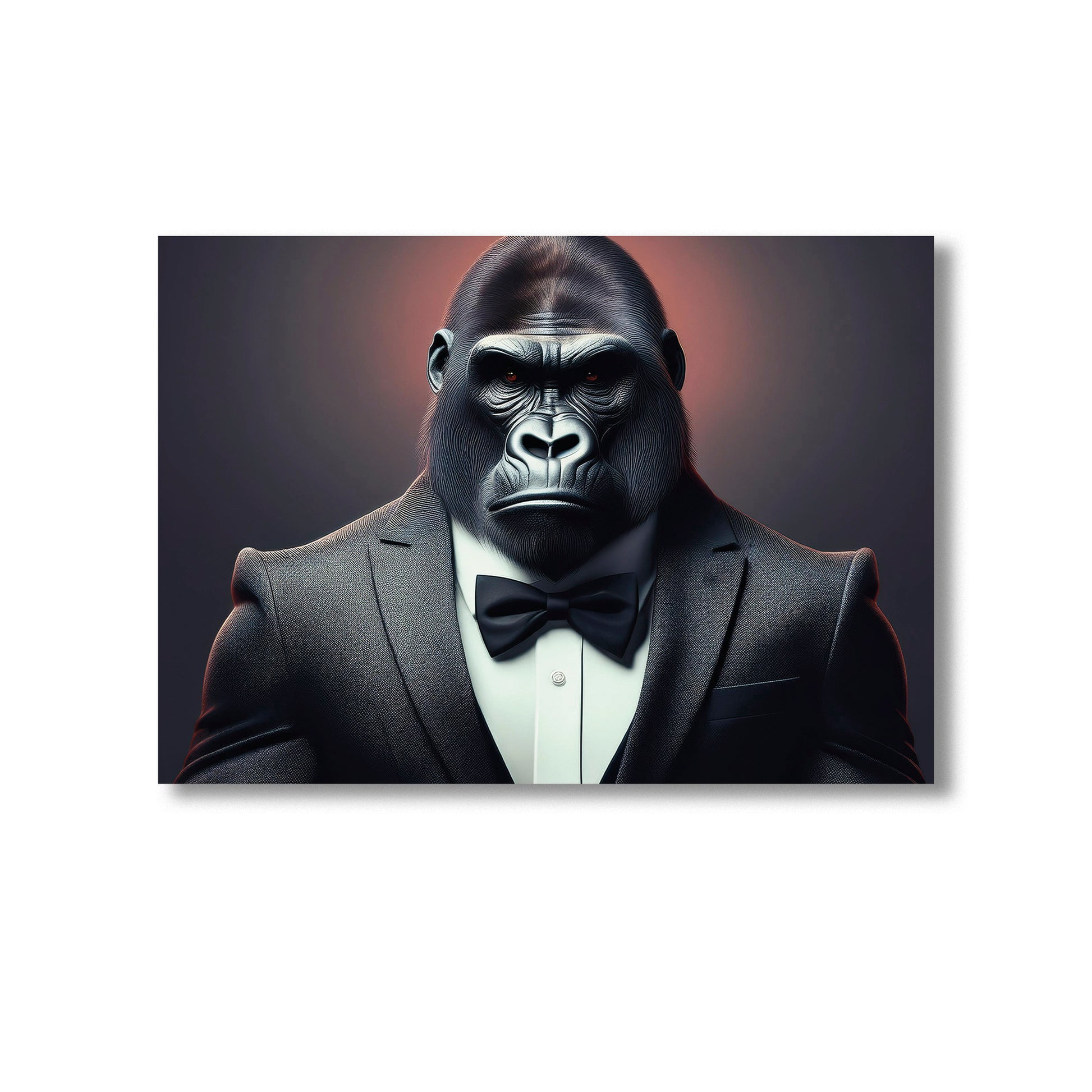 Gorilla in suit Wall Art Print Home decor Poster, Product