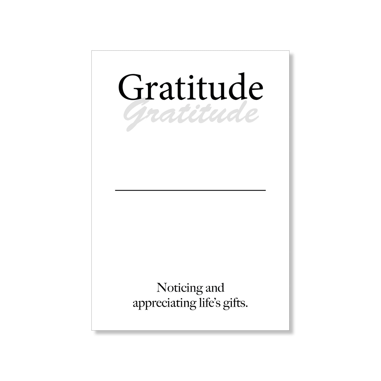 Gratitude wall art digital download – printable minimalist quote for mindfulness and positivity