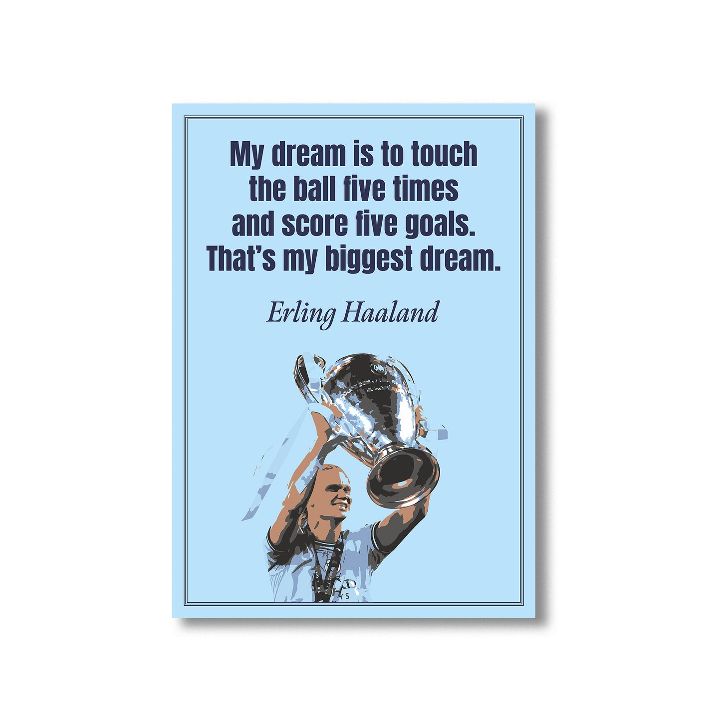 Haaland Manchester City Wall Art Print, Product