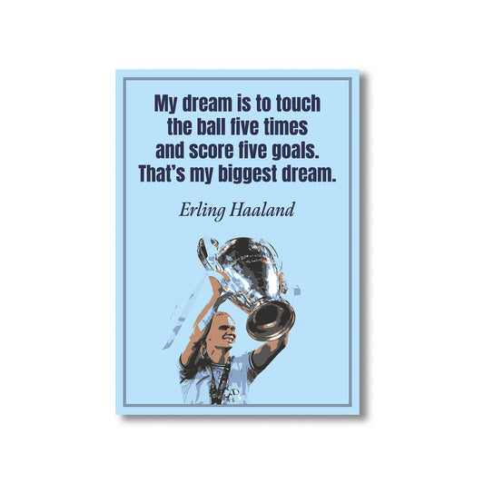 Haaland Manchester City Wall Art Print, Product