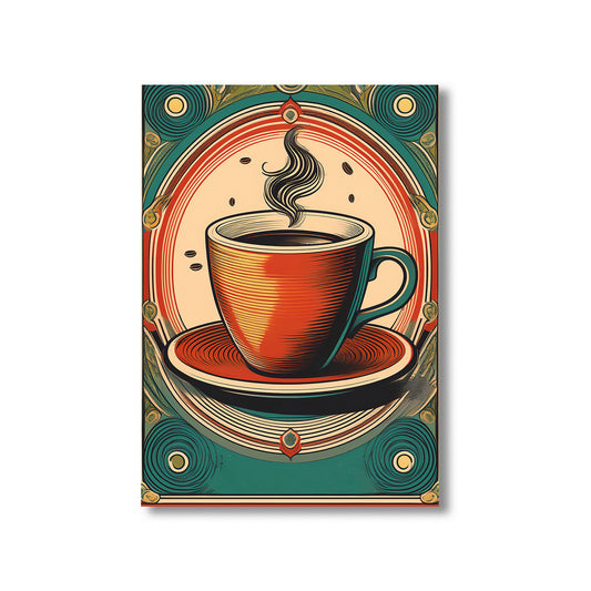 Vintage Italian café espresso poster printable kitchen wall art