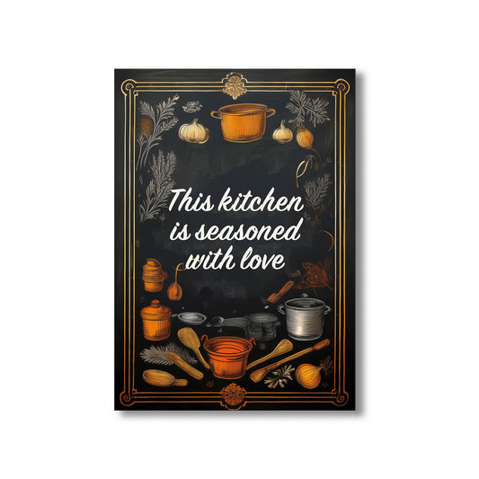 Chalkboard typography cooking quote printable wall art for rustic kitchen decor