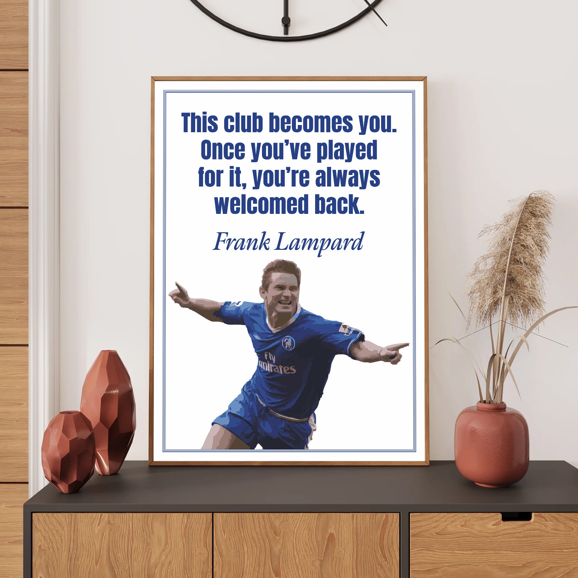 Lampard Chelsea Wall Art Print, Bedroom