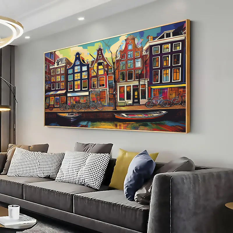 Amsterdam Wall Art Print Home decor Poster, Living room