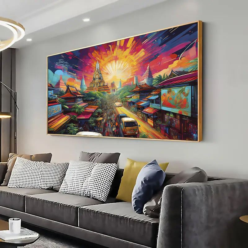 Bangkok Wall Art Print Home decor Poster, Living room