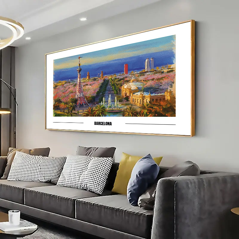 Barcelona Wall Art Print Home decor Poster, Living room