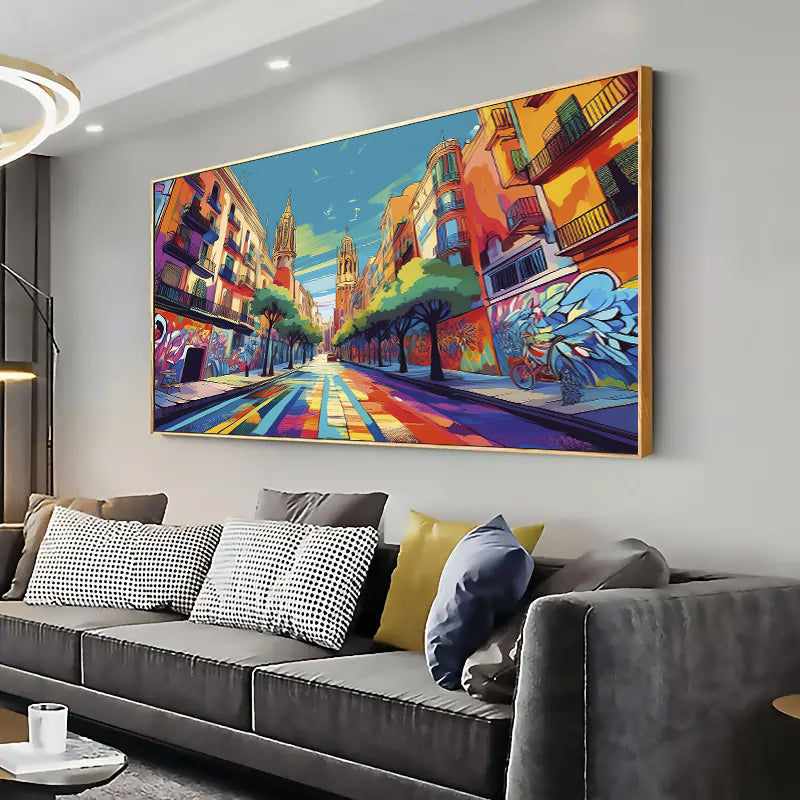 Barcelona Wall Art Print Home decor Poster, Living room