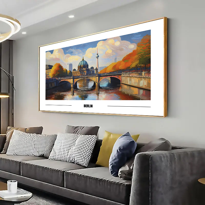 Berlin Wall Art Print Home decor Poster, Living room
